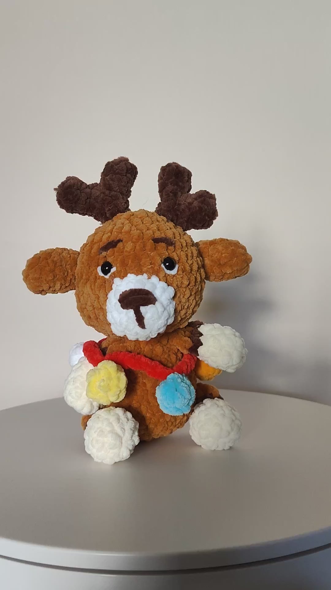 Rentier mit Lichterette