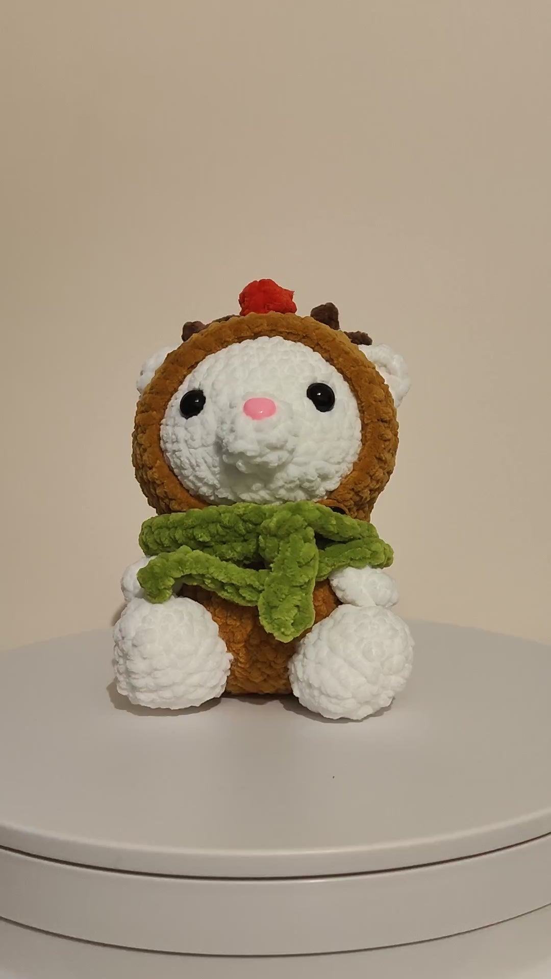 Teddy im Rentier Kostüm